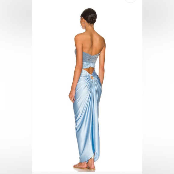 Isla Maxi Dress in Lagoon Multi Blue Size M - Picture 3 of 4